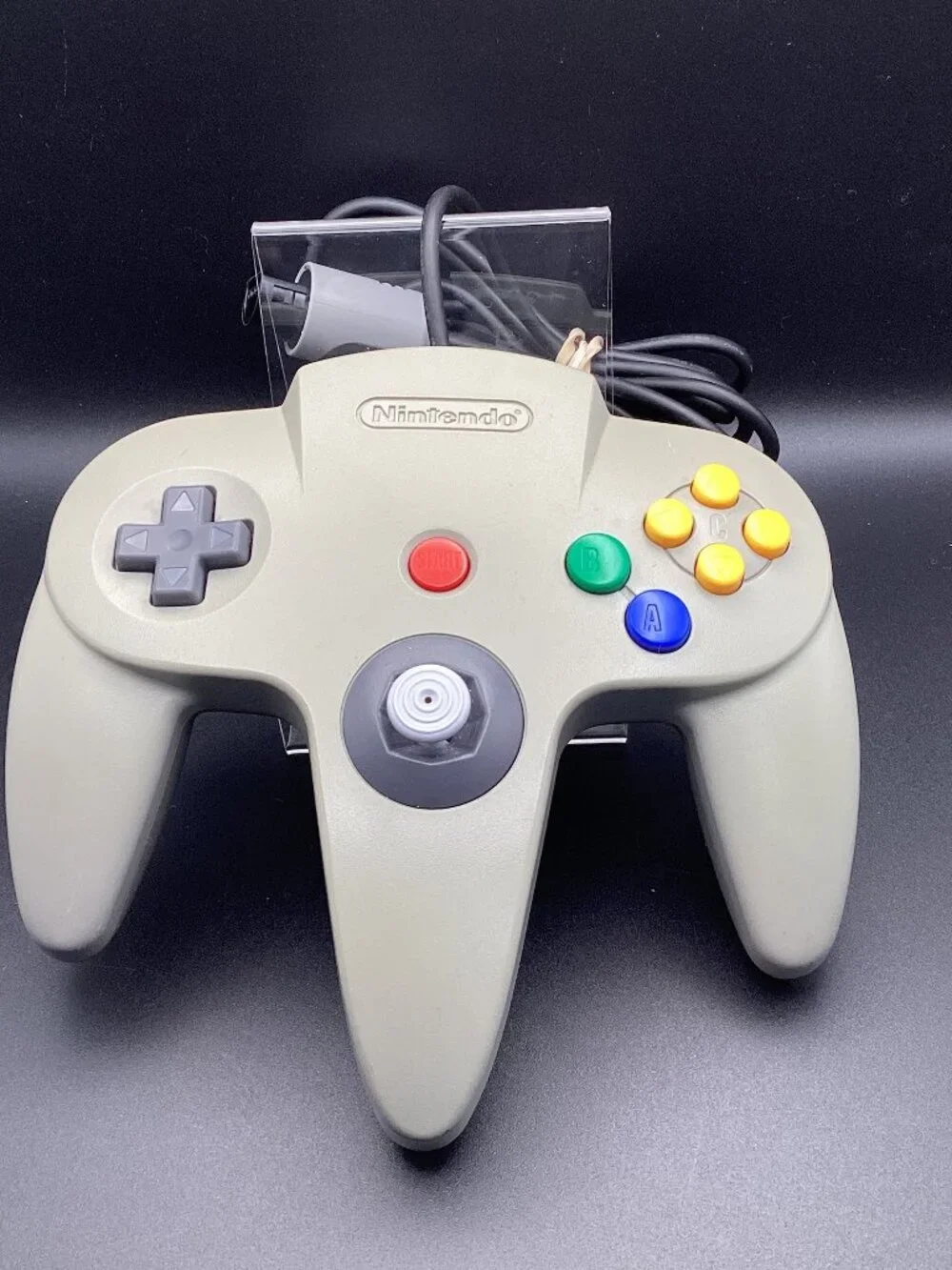 Nintendo 64 Grey Original Tested Controller Working Video Game Some Yellowing